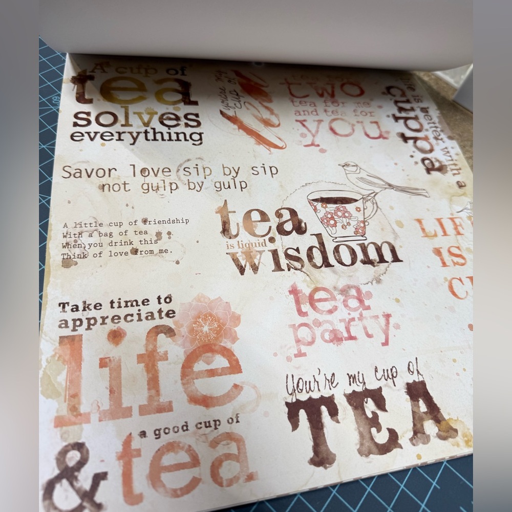 🌸 Garden Tea Party Stack Cardstock Paper Pad - 45 sheets - Picture 3 of 17